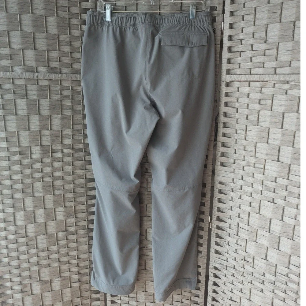 L.L.Bean Multisport Pants Grey Elastic Waist Hiking Md Performance Lightweight